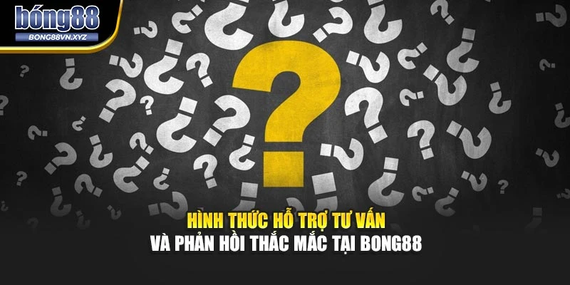 Hình thức hỗ trợ tư vấn và phản hồi thắc mắc tại BONG88