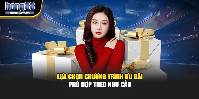 Lựa chọn chương trình ưu đãi phù hợp theo nhu cầu